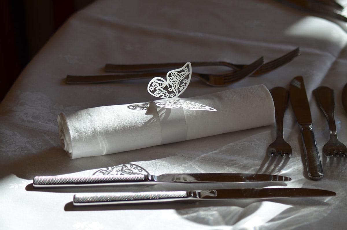 Mariage couverts papillon Mariage couverts papillon